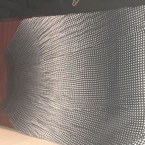 Brand: Kim Roger's Size: Large Color: black with white polka dots